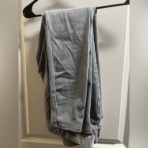 Railroad stripe skinny jeggings